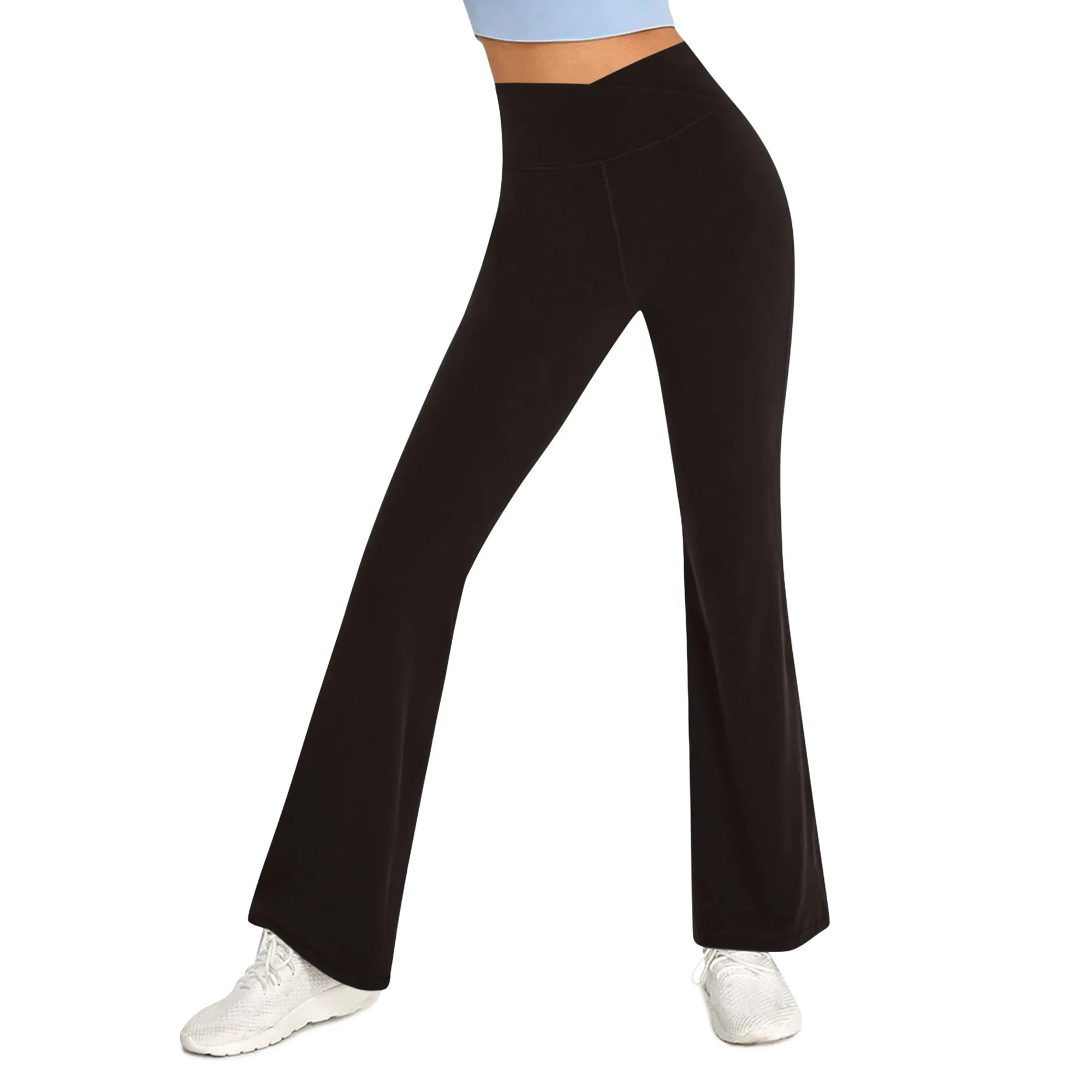 Sweet Hearts 3-Pack Flare Leggings for Women- Crossover Yoga Pants Women’s Clothing Made in USA