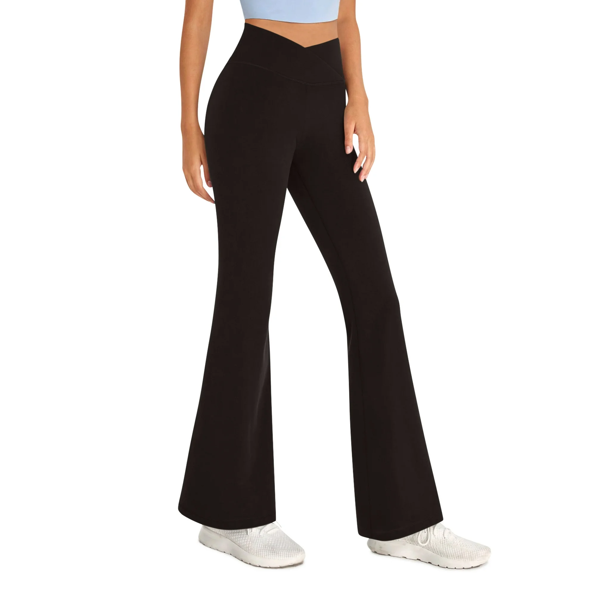 Sweet Hearts 3-Pack Flare Leggings for Women- Crossover Yoga Pants Women’s Clothing Made in USA