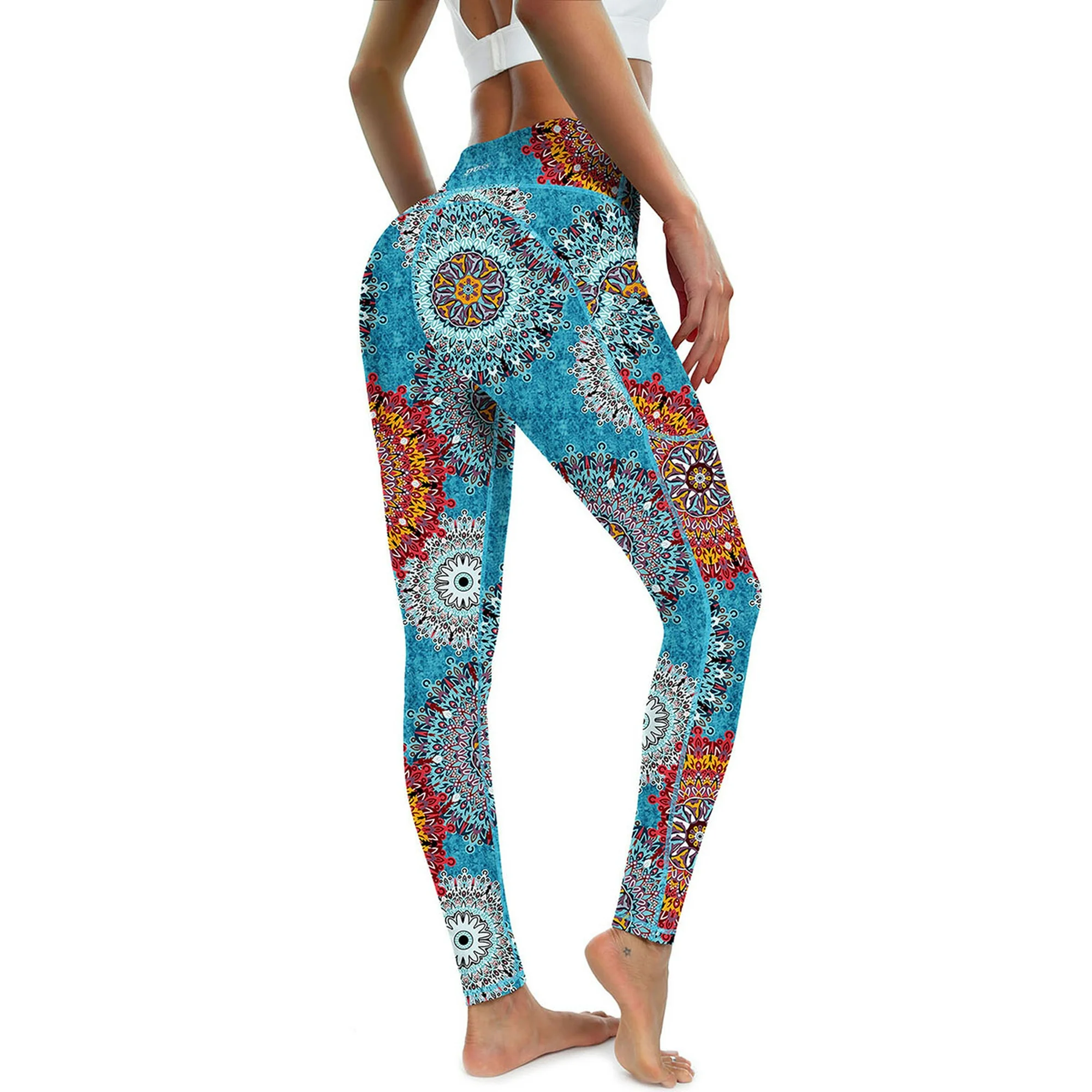 PPYOUNG Yoga Pants for Women with Pockets High Waisted Leggings