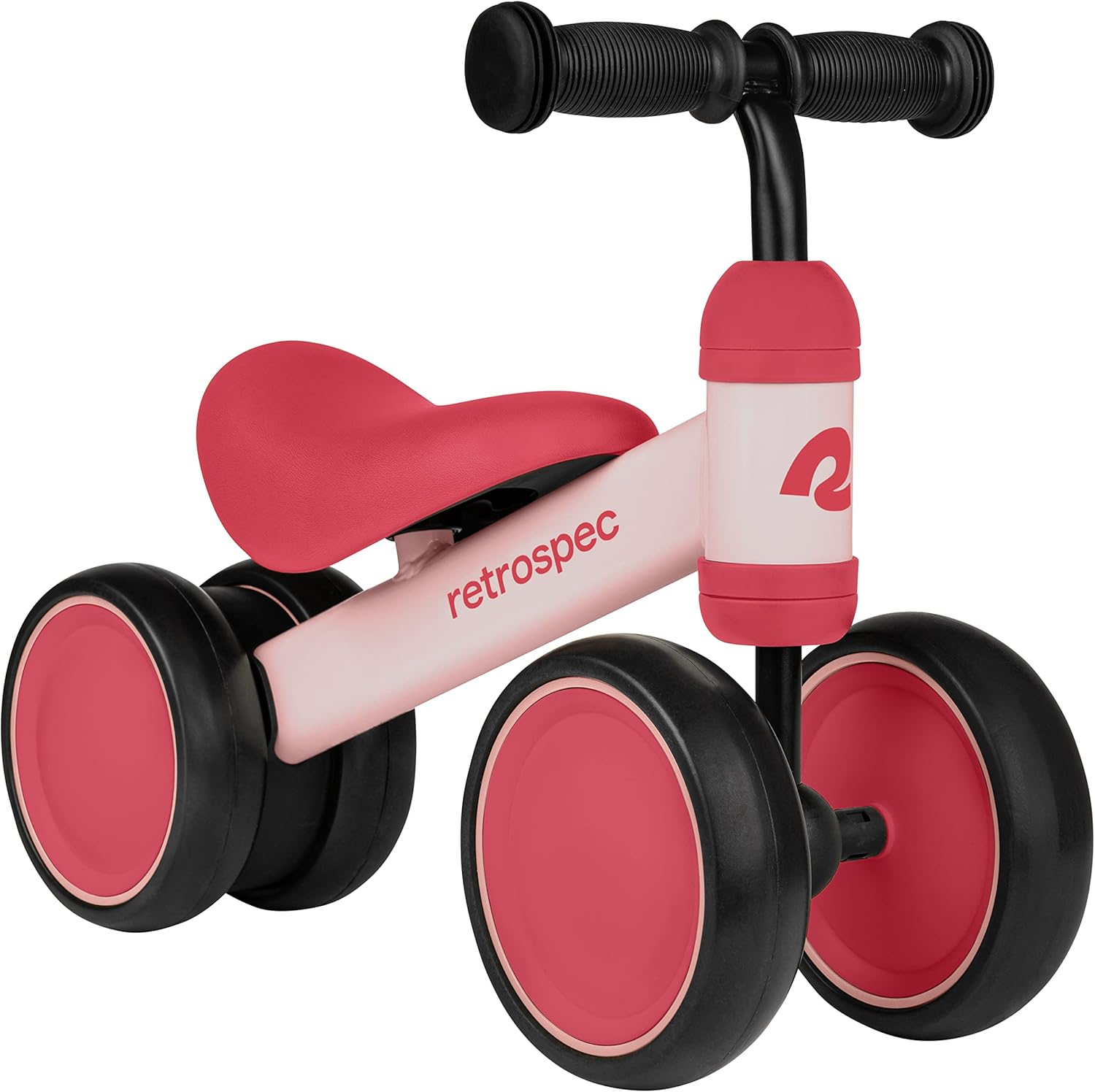 Cricket Baby Balance Bike, 4-Wheel Ride-On Toy for Ages 12-24 Months – First Bike & Toddler Bike for 1 Year Old Boys & Girls, First Birthday Gift