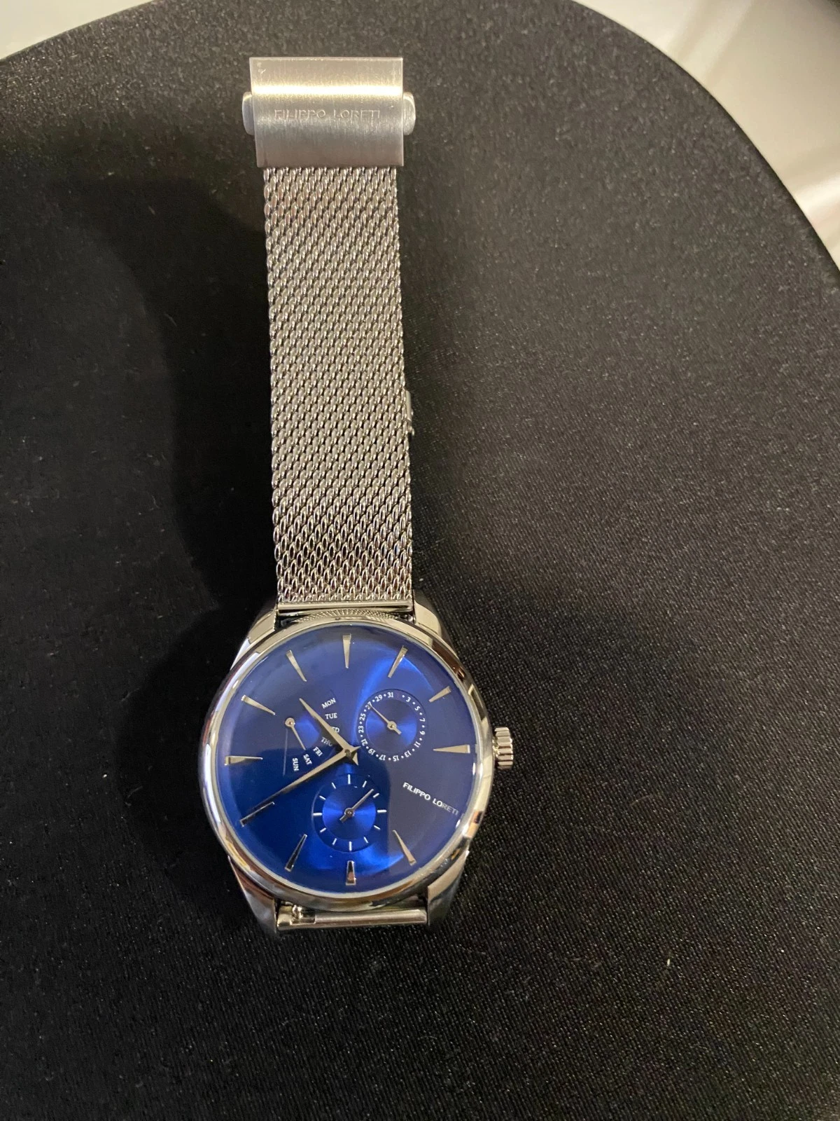 Filippo Loreti Genoa Blue Dial Mesh Men's Bracelet Watch FR2005631
