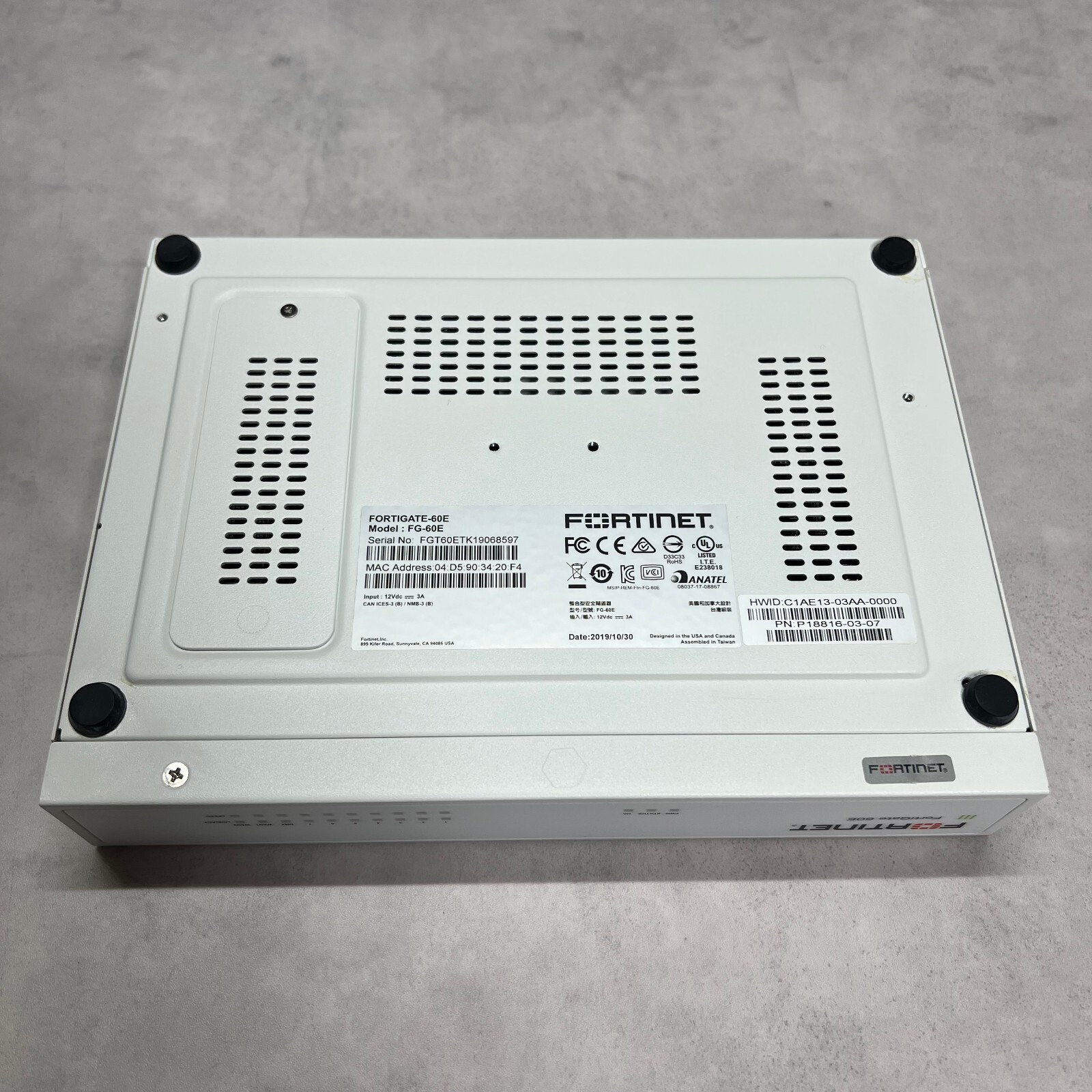 Fortinet FG-60E Fortigate-60E Network Security Firewall Tested Good!【1day ship!】