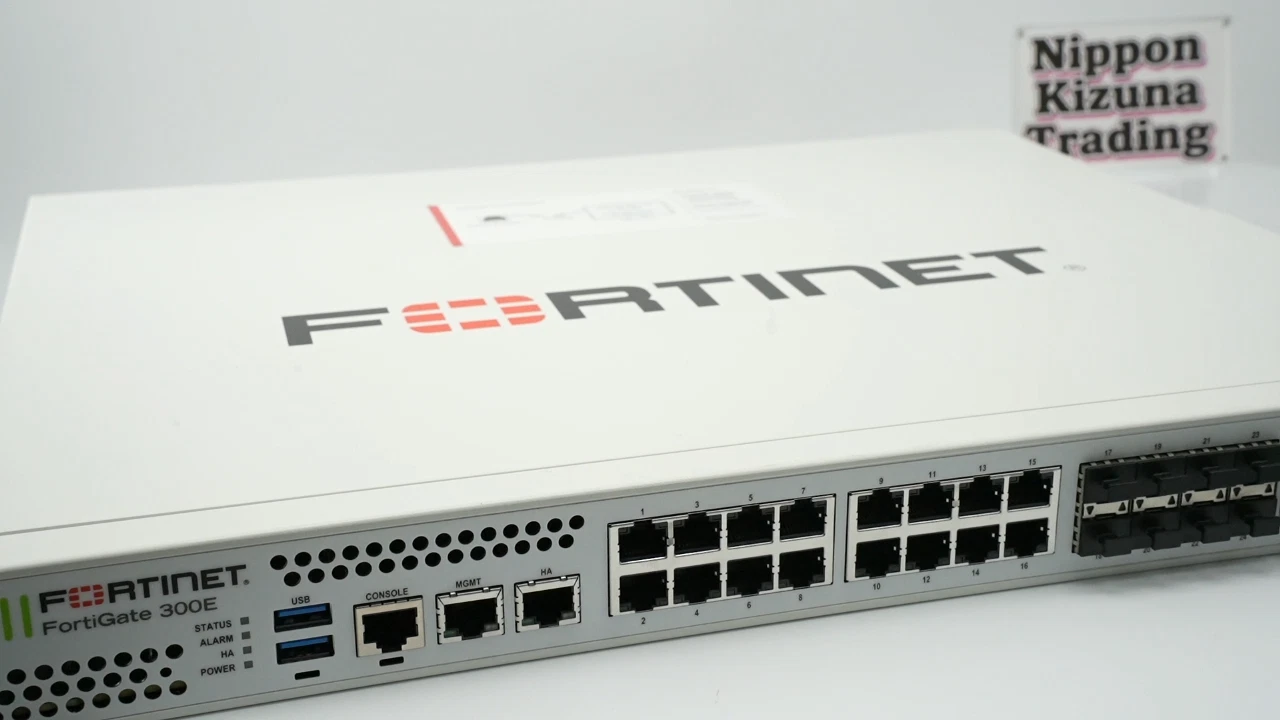 Fortinet FortiGate 300E FG-300E Firewall Security Appliance NGFW w/ Adapter