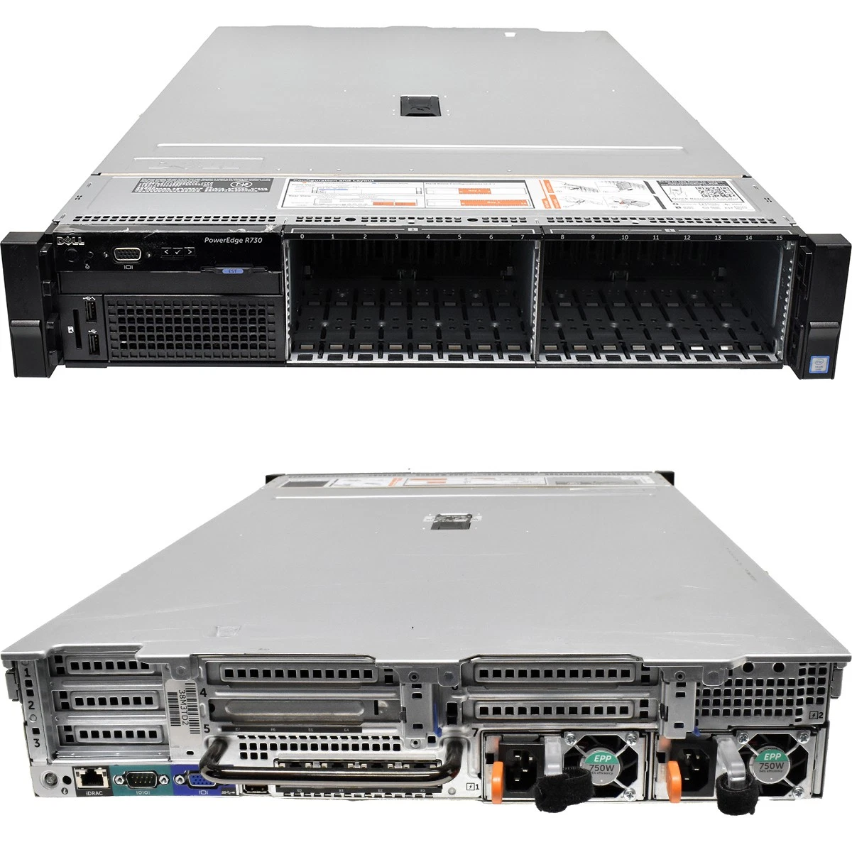 Dell PowerEdge R730 2xE5-2680 V4 64GB HDD 16x 2.5 inch Bay