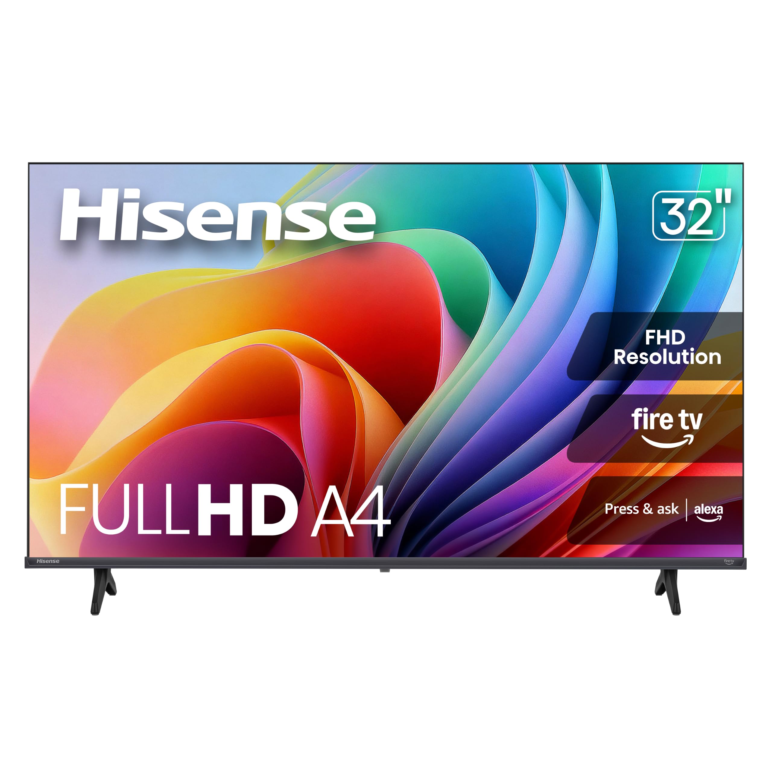 Hisense 32-Inch Class A4 Series FHD 1080p Smart Fire TV (32A4NF, 2025 Model) - DTS Virtual: X, Slim Bezel Design, Alexa Built in