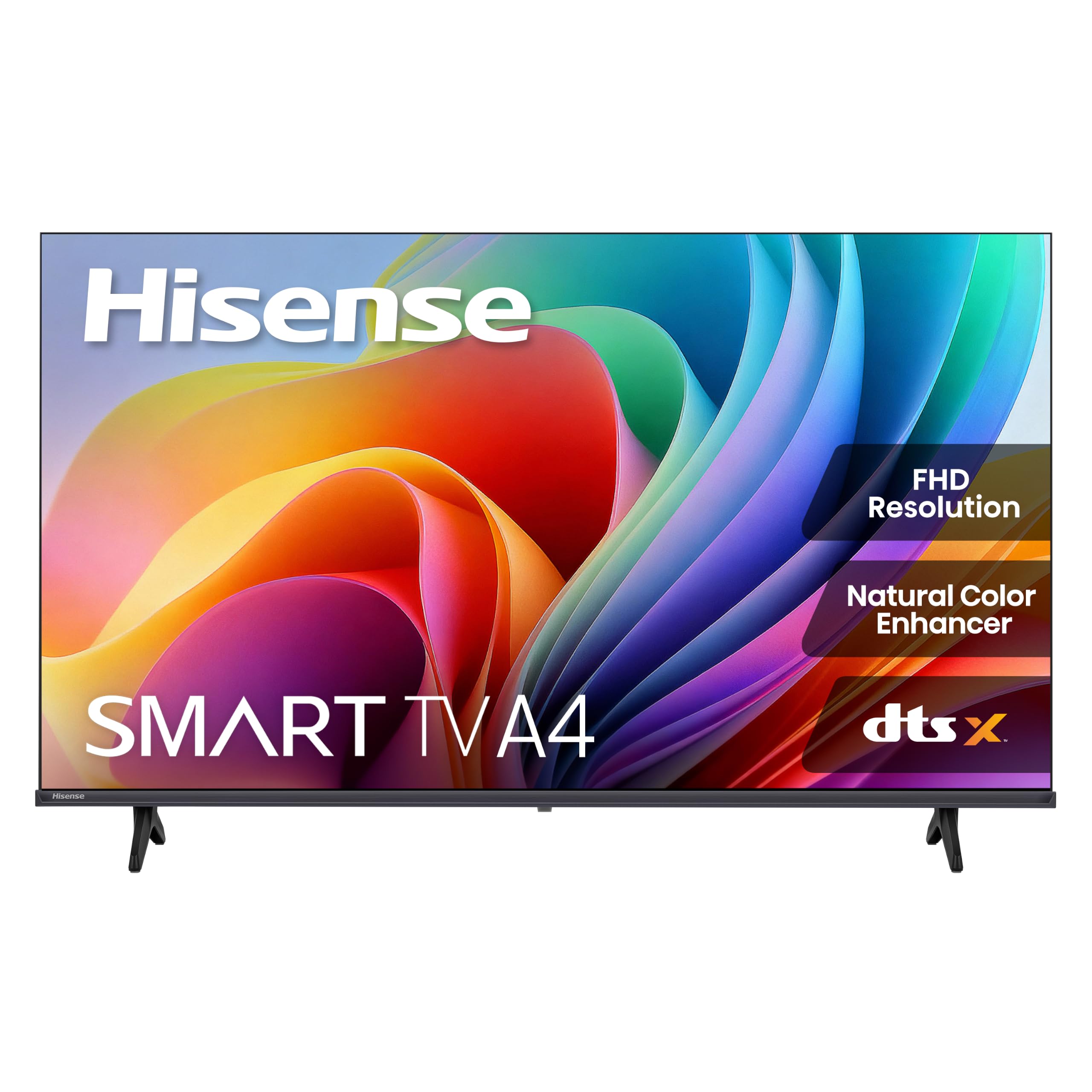 Hisense 40" Inch A4 Series FHD 1080p Smart VIDAA TV (40A4NV, 2026 NEW) - Full Array LED, DTS Virtual: X, Noise Reduction, AI Sports Mode, Works with Alexa