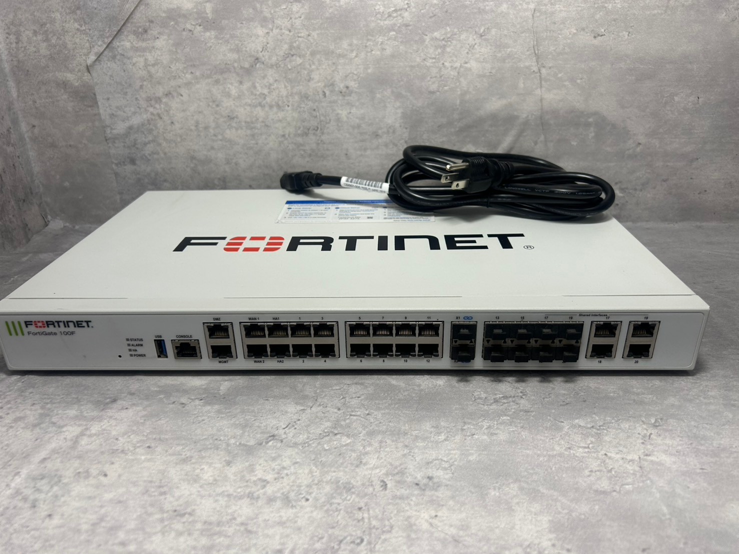 Fortinet FortiGate 100F FG-100F Network Security Firewall Appliance used