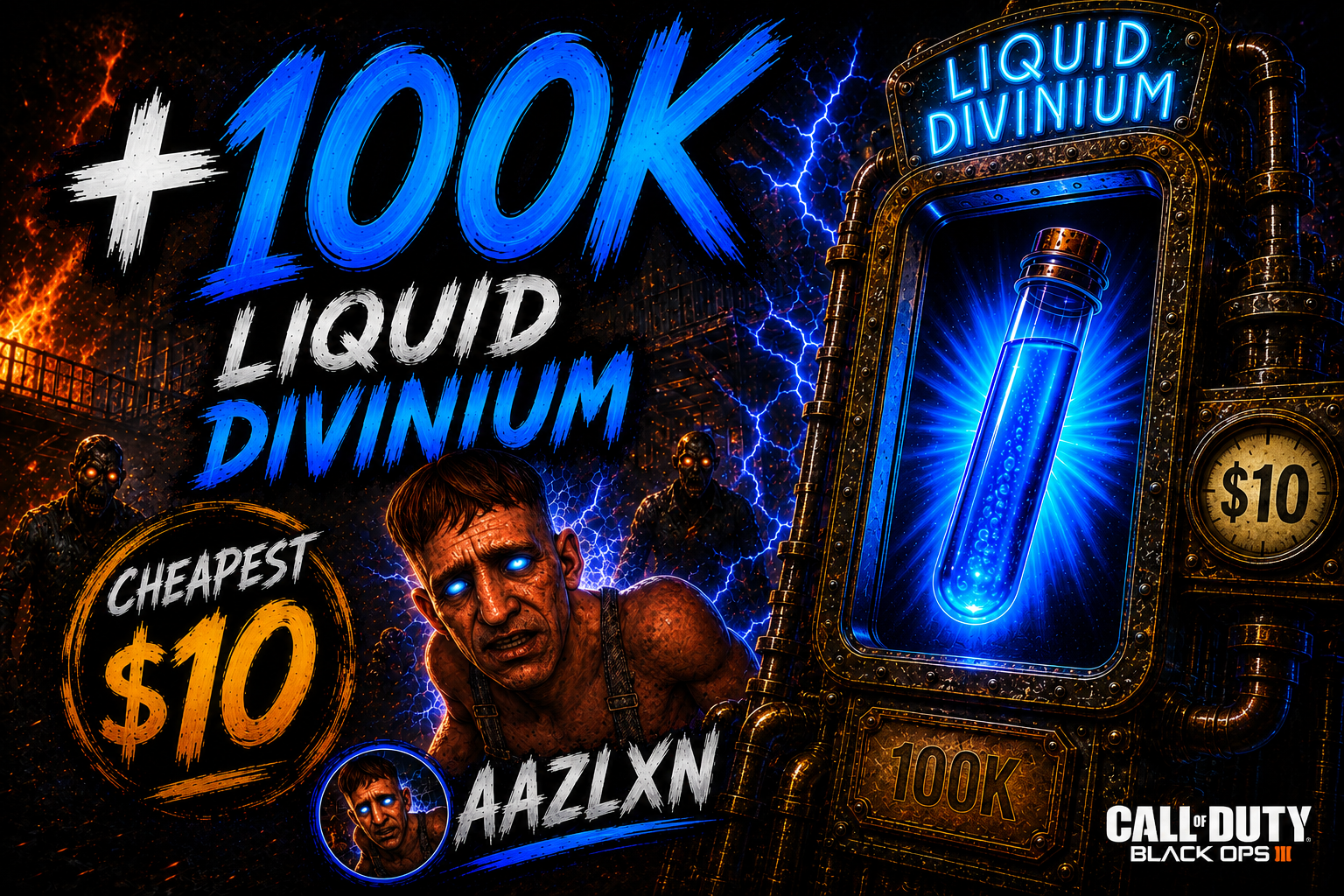 100,000+ LIQUID DIVINIUM BO3, PS4 and PS5, ONLY $7, FAST REPLIES!