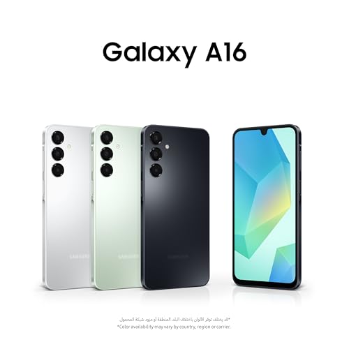 Samsung Galaxy A16 4G LTE (128GB + 4GB) International Model SM-A165F/DS Factory Unlocked, 6.7", Dual SIM, 50MP Triple Camera (Case Bundle), Black