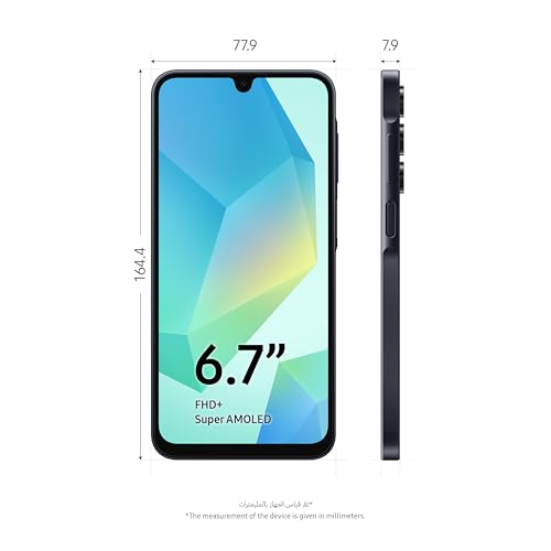 Samsung Galaxy A16 4G LTE (128GB + 4GB) International Model SM-A165F/DS Factory Unlocked, 6.7", Dual SIM, 50MP Triple Camera (Case Bundle), Black