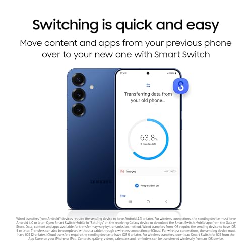 Samsung Galaxy S25+ Cell Phone, 256GB Smartphone, Unlocked Android, AI Night Mode Camera, Snapdragon 8 Elite Fast Processor, ProScaler Display, 4900mAh