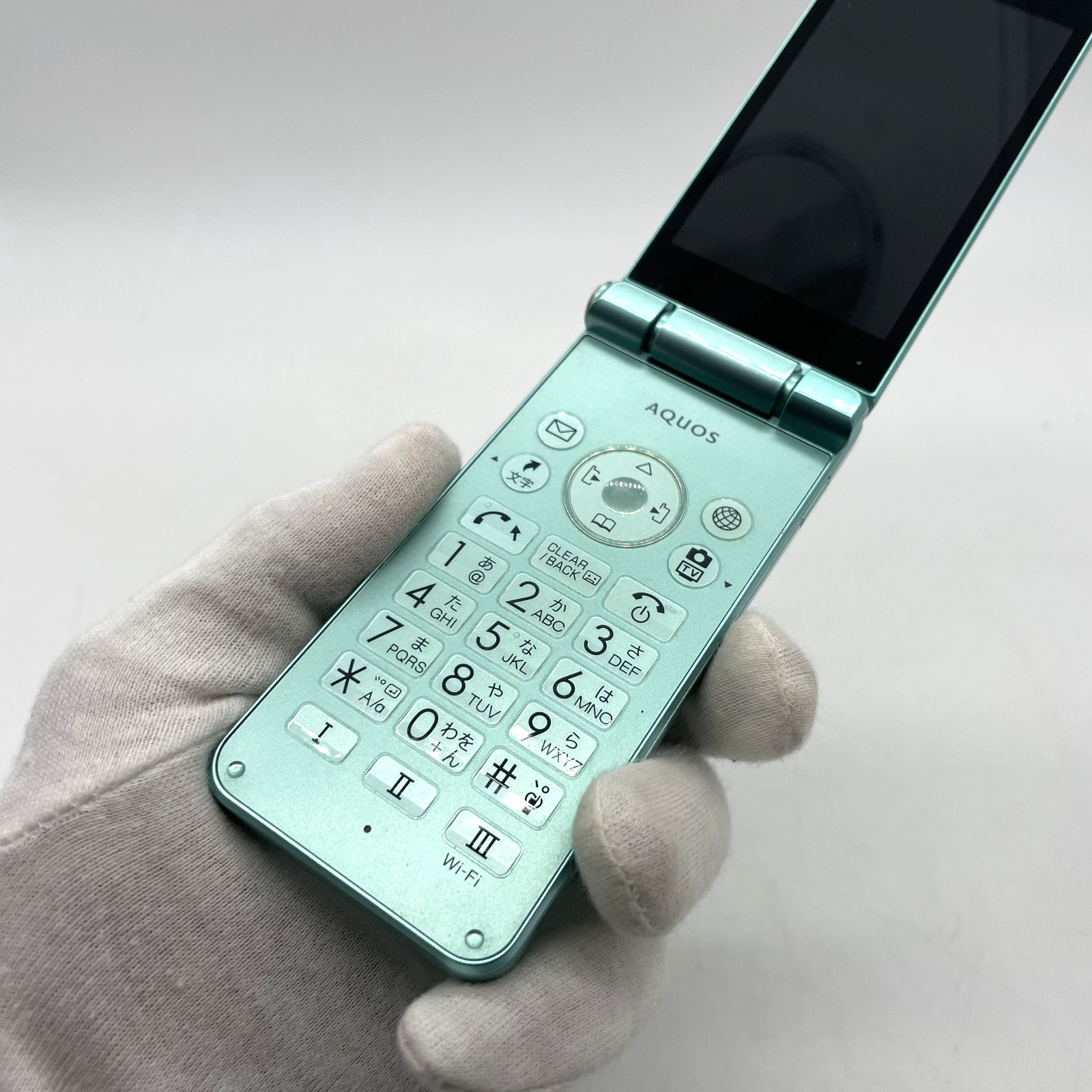SHARP AQUOS Keitai 2 601SH Green Unlocked 4G Android Flip Phone Tested Japan