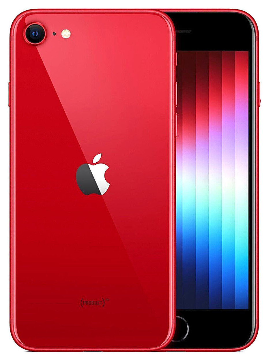 NEW Apple iPhone SE 2022 5G 3rd Gen 100% 🔋 Battery Factory 🔓 64GB/128GB/256GB
