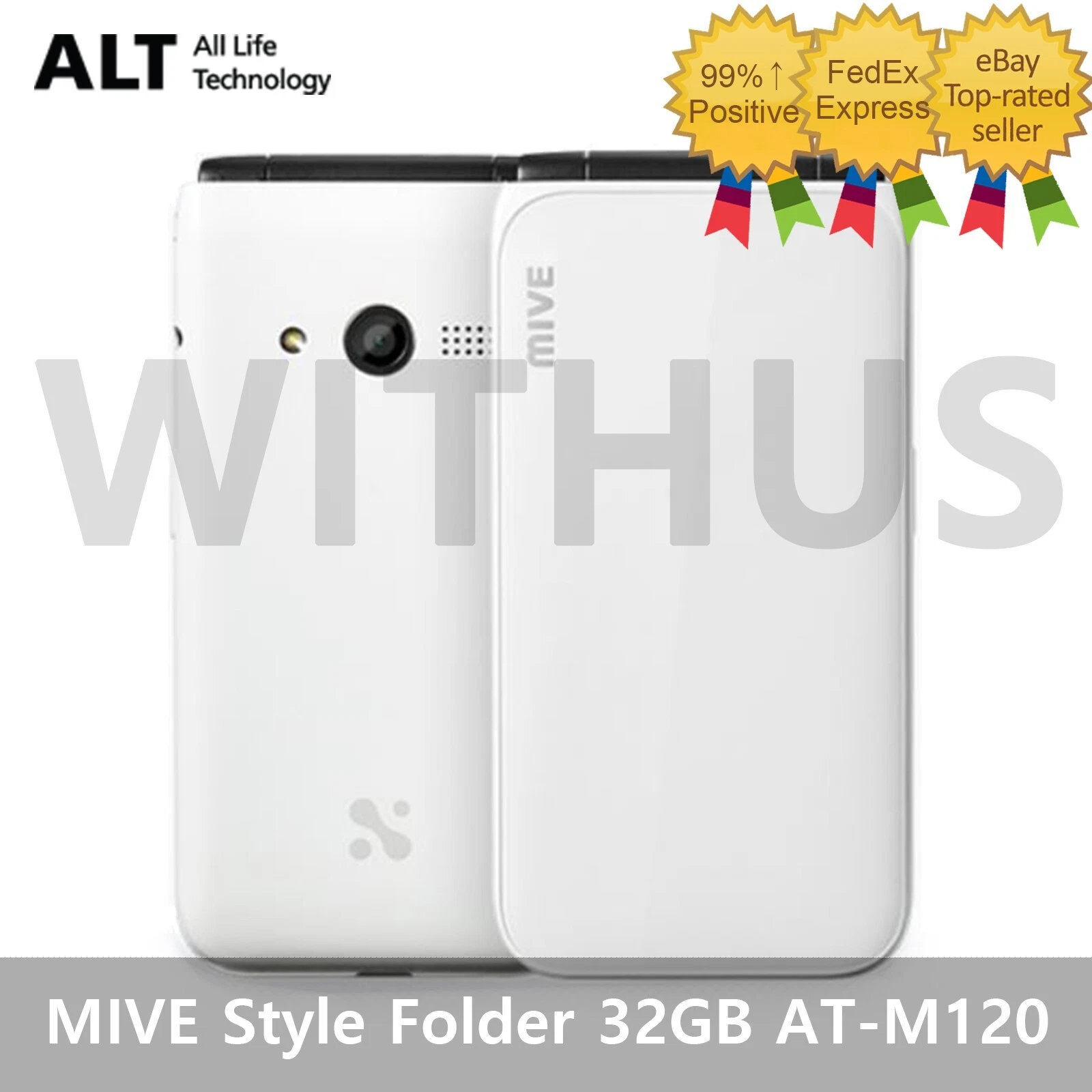 ALT MIVE Style Folder 32GB AT-M120 Unlocked LTE/3G - White *