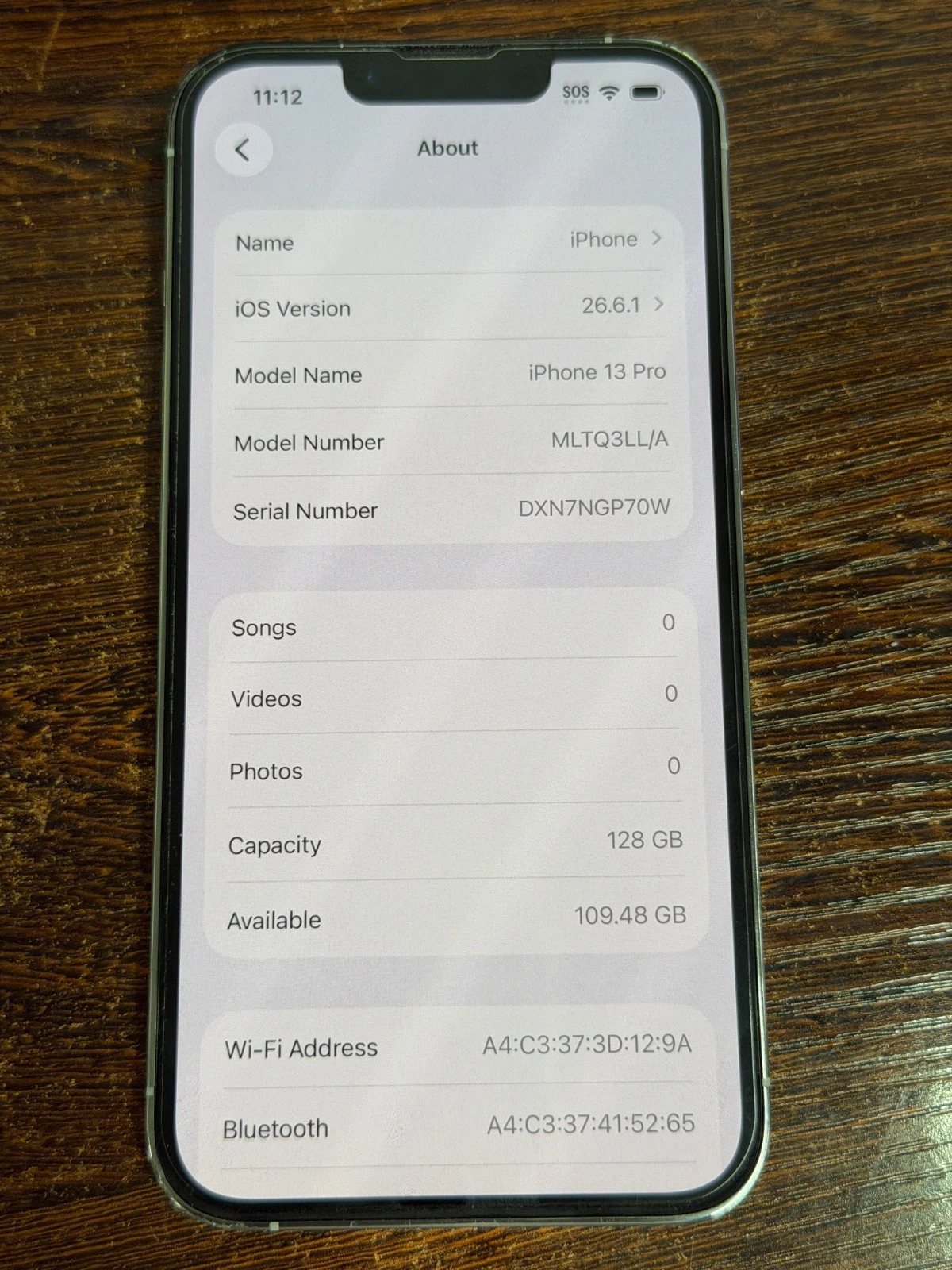 UNLOCKED Apple iPhone 13 Pro - 128GB Silver - 82% Batt - Great Used Condition