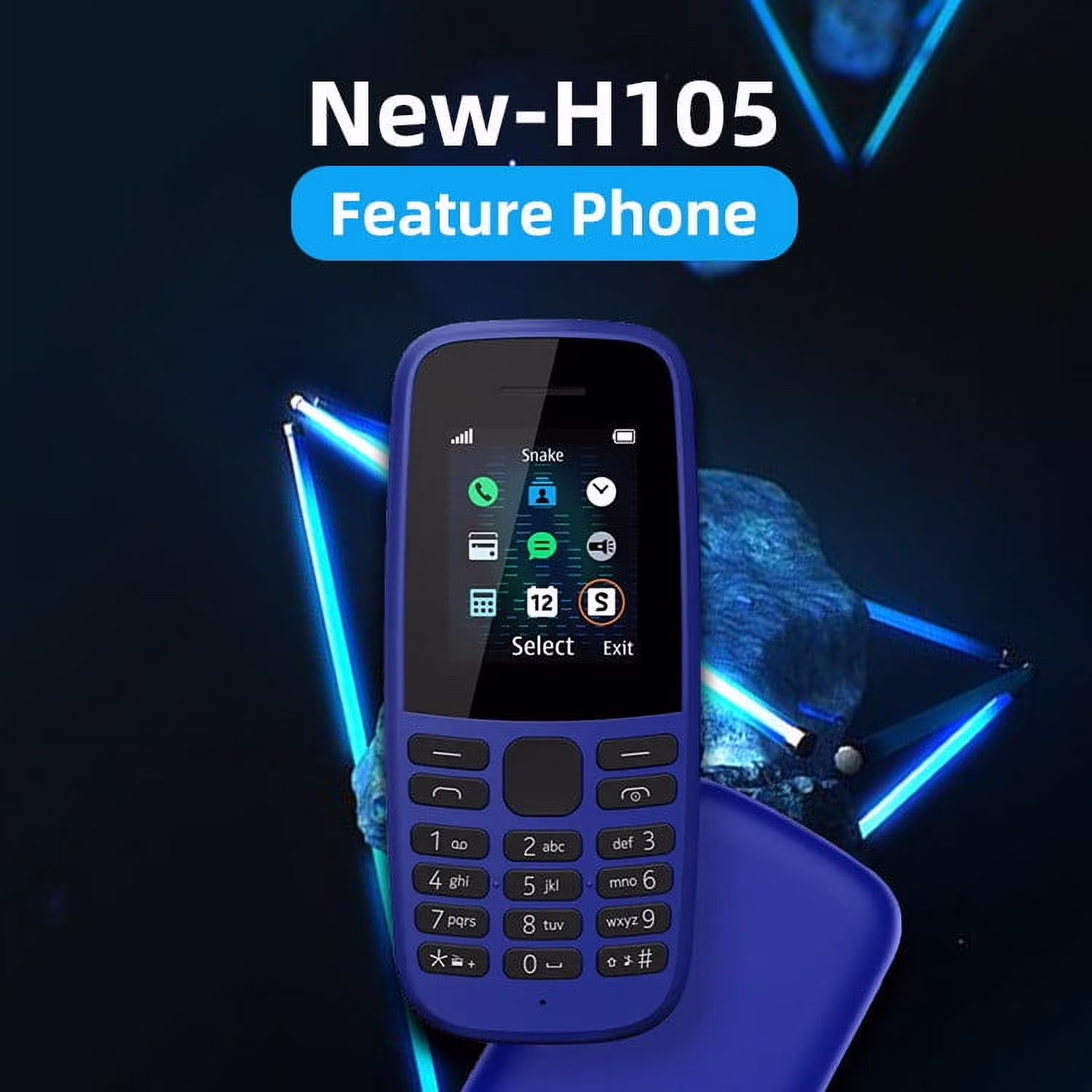 Elderly Mobile Phone, DELESYS Large Button Large Voice Multi-function Mobile Phone Large Capacity Phone for The Elderly