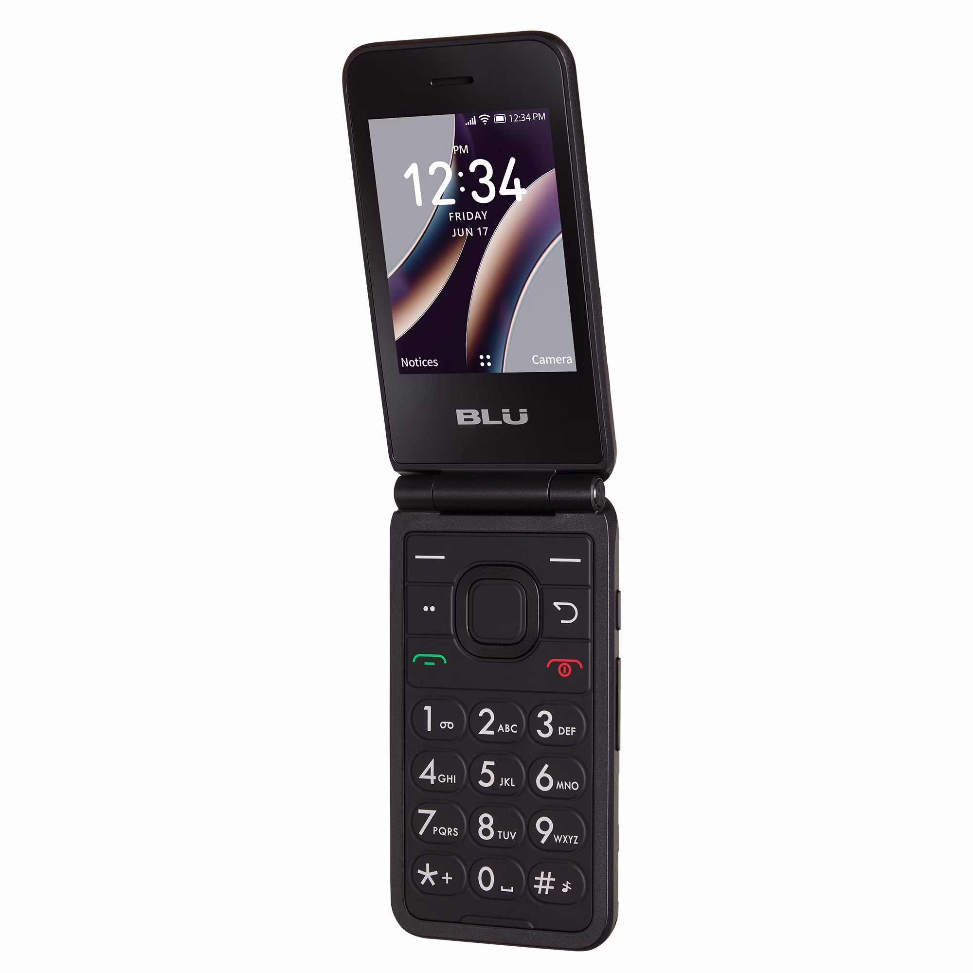 Straight Talk BLU Flex Flip Phone, 8GB, 4G, Black - Prepaid Feature Phone [Locked to Straight Talk]