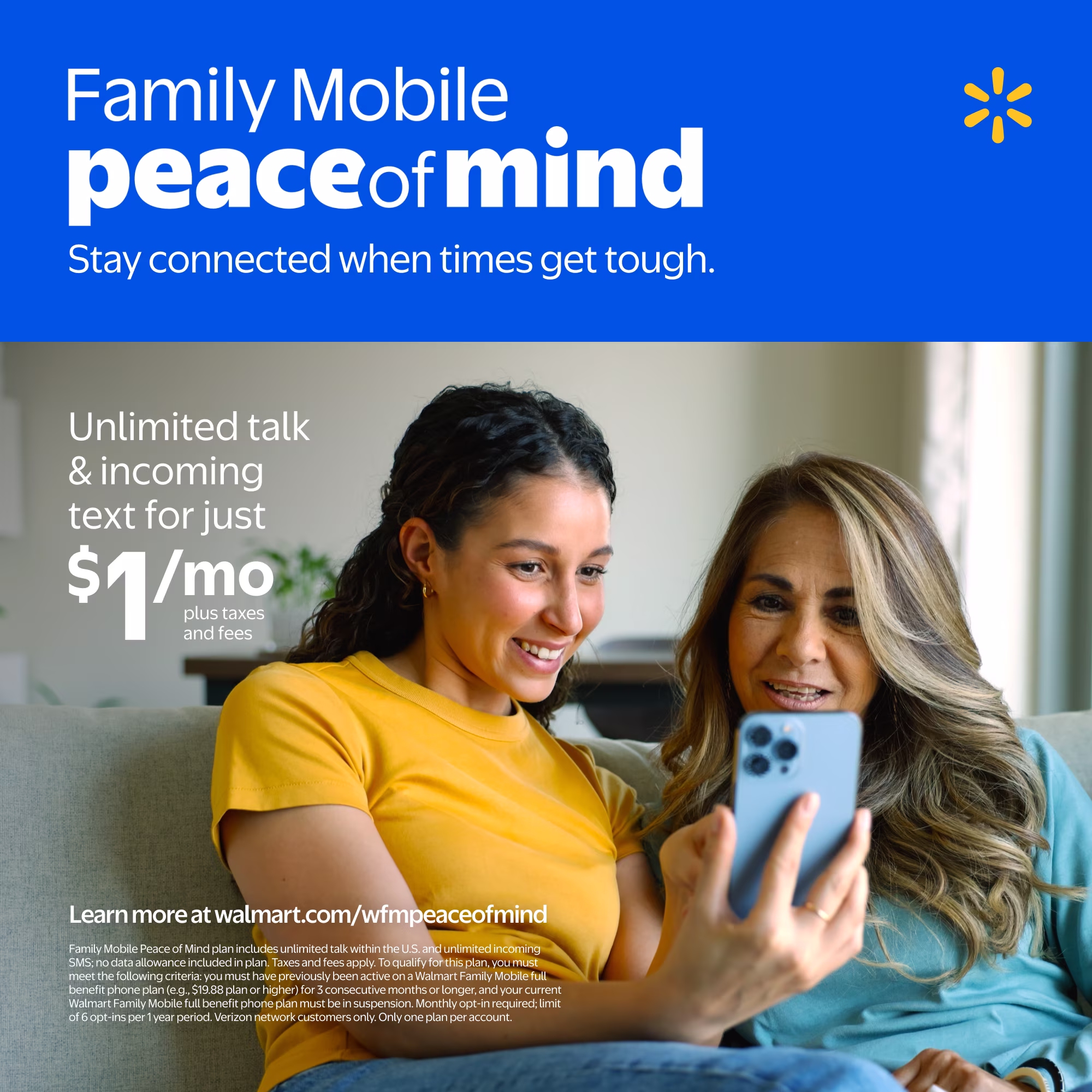 Family Mobile Moto G Play 2024, 64GB, 4G, Blue - Prepaid Smartphone [Locked to Family Mobile]
